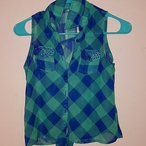 Blue and Green flannel